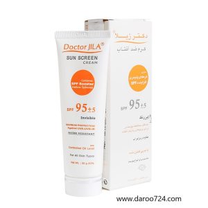 کرم ضد آفتاب SPF95 (بی رنگ) دکتر ژیلا Dr Jila Sun Screen Cream SPF95